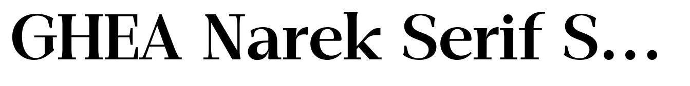 GHEA Narek Serif SemiBold